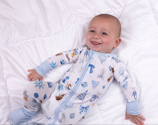 Frosted Twilight Wonderland Convertible Footie - Soft Bamboo Baby Pajama