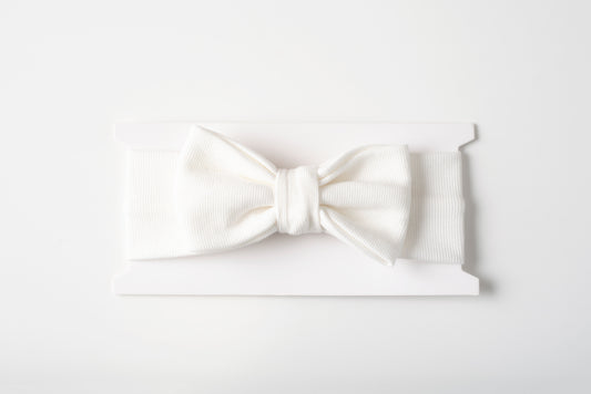 Whipped Creram Ribbed Cotton Headband