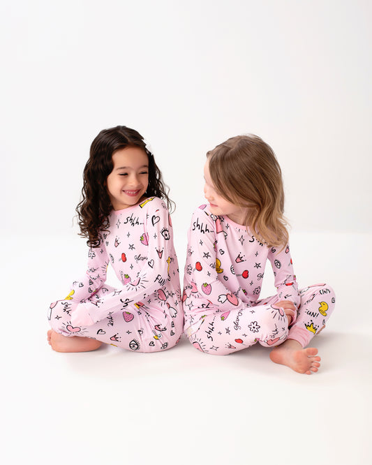 Ducklin Dreamland Bamboo Two-Piece Pajama Set