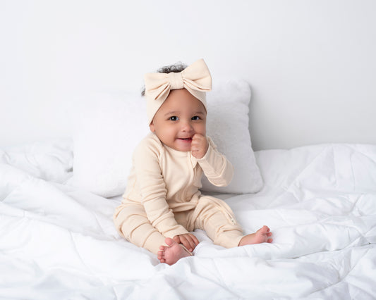 Toffee Milk - Ribbed Convertible Romper