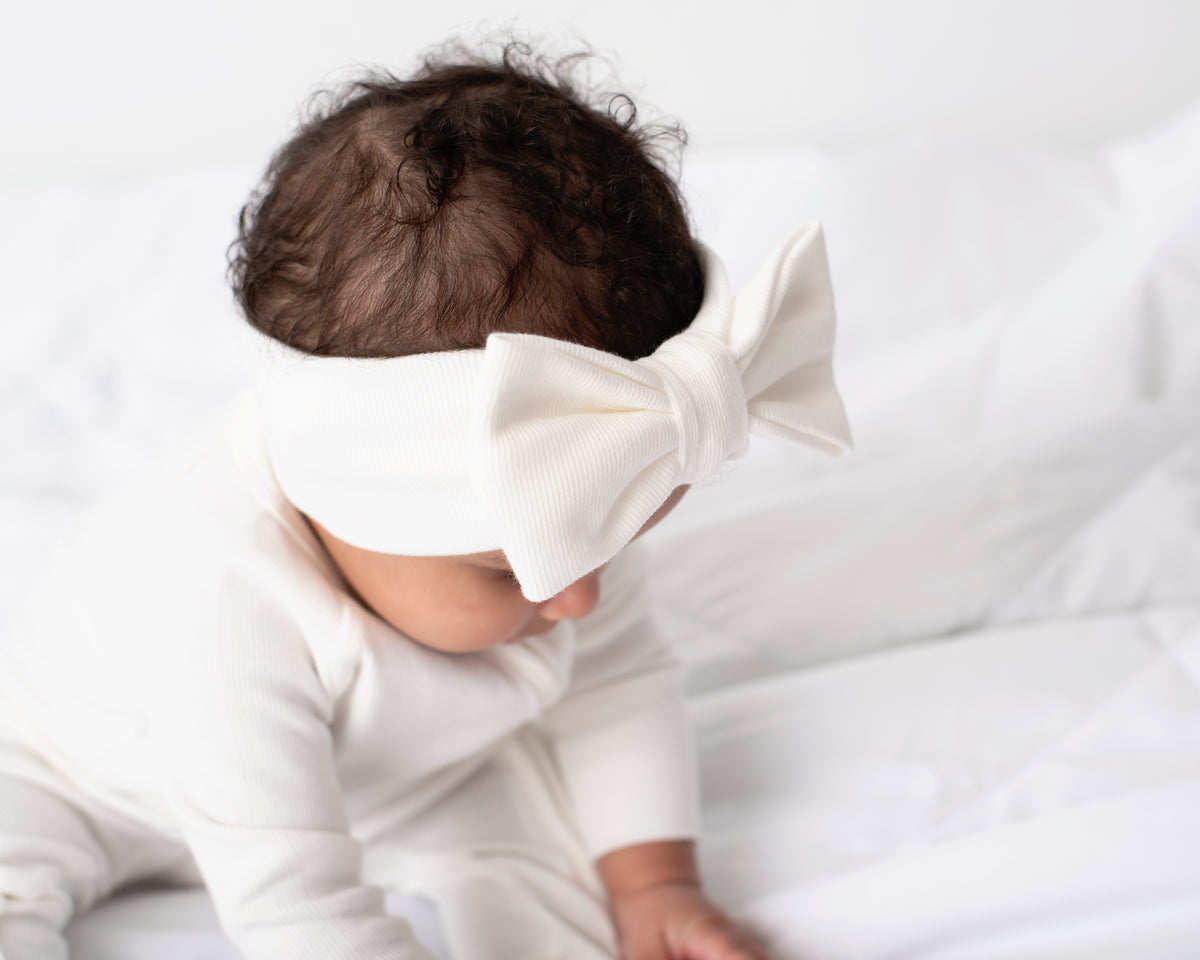 Whipped Creram Ribbed Cotton Headband